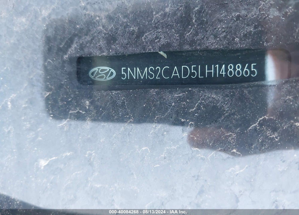 2020 HYUNDAI SANTA FE SE VIN: 5NMS2CAD5LH148865