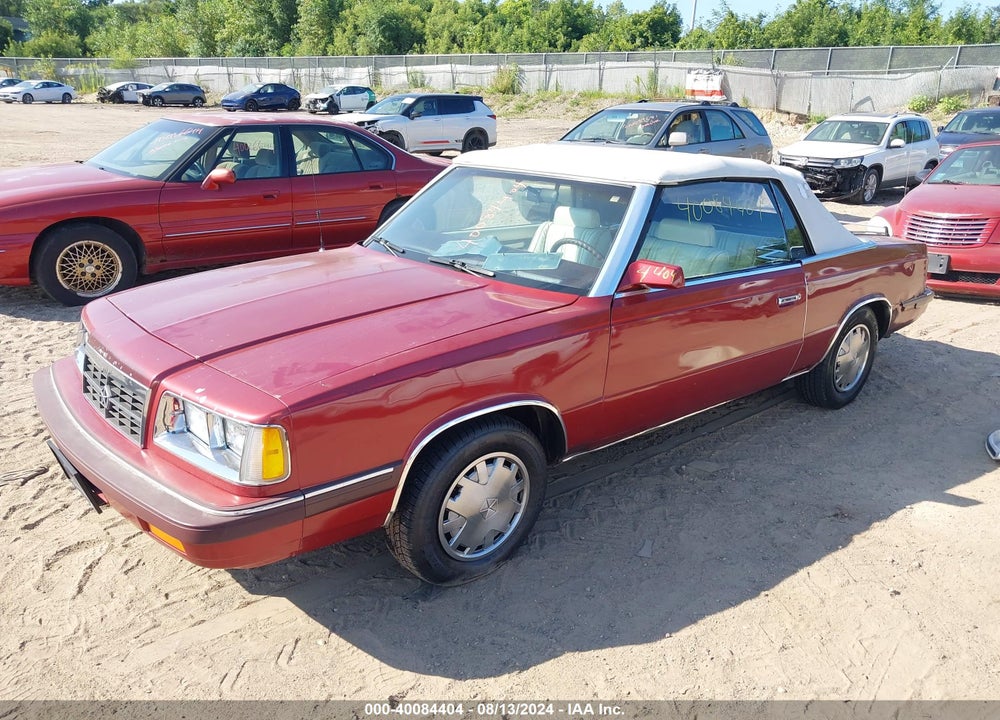 1986 DODGE 600 VIN: 1B3BV55K6GG238973
