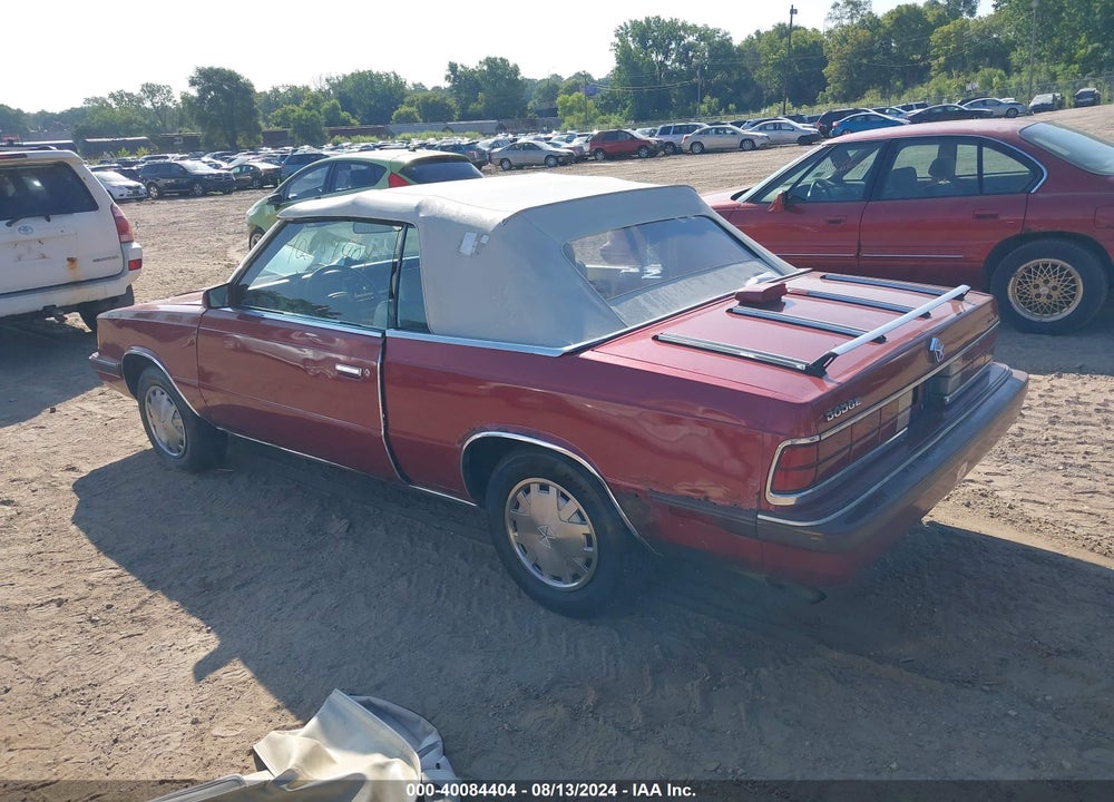 1986 DODGE 600 VIN: 1B3BV55K6GG238973