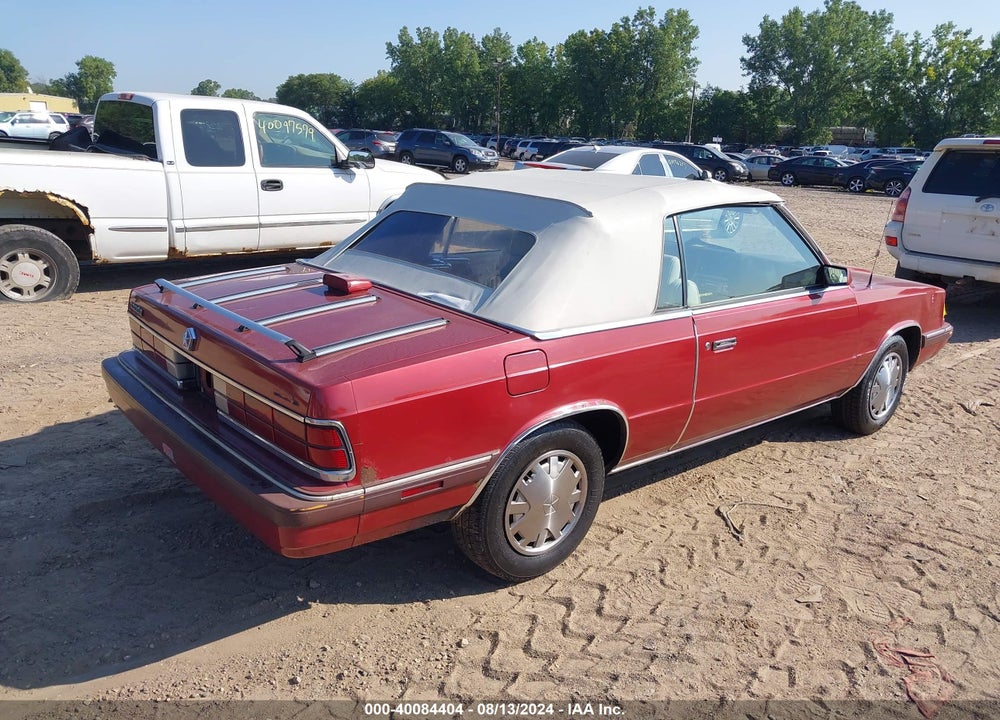 1986 DODGE 600 VIN: 1B3BV55K6GG238973