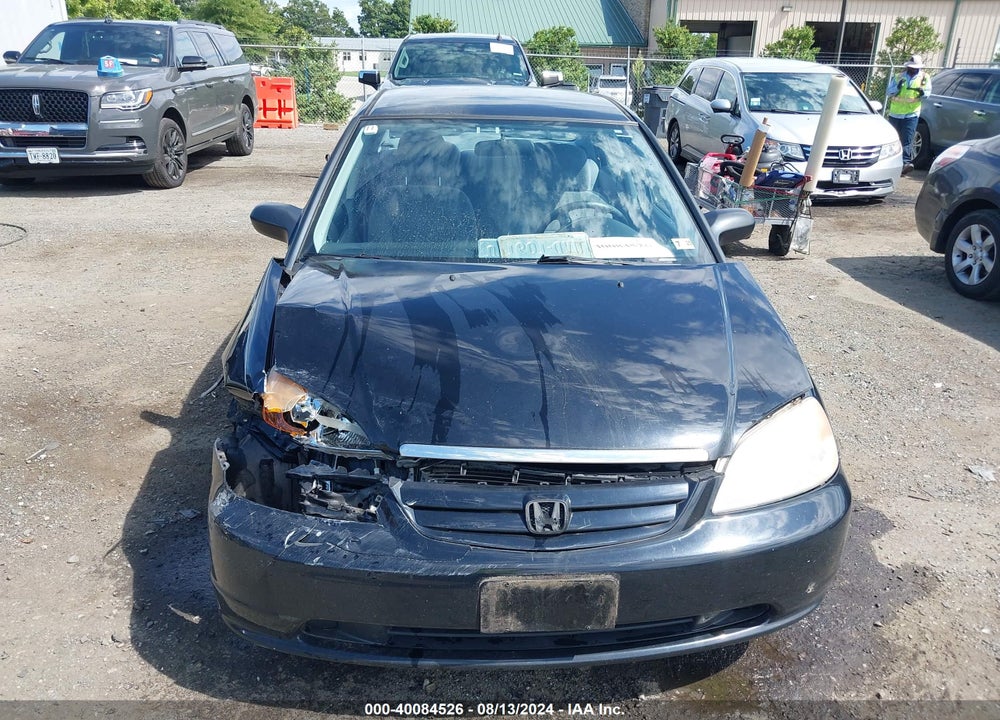 2001 HONDA CIVIC LX VIN: 1HGES16561L004953