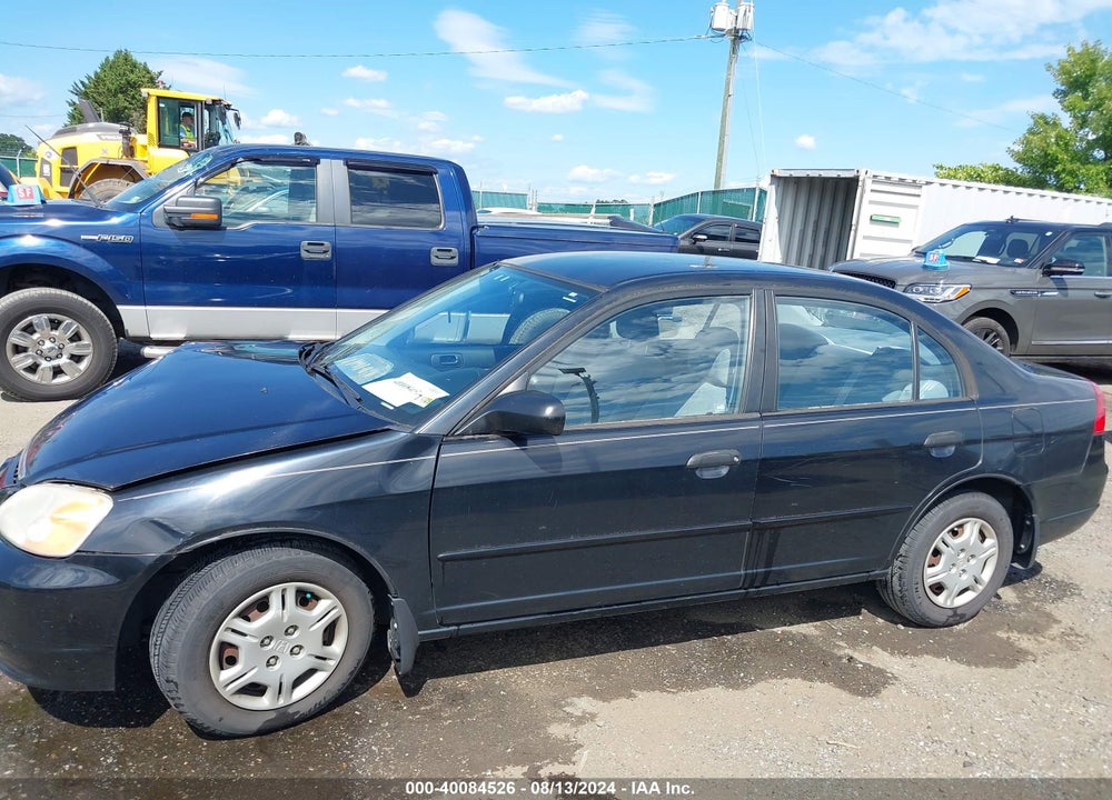 2001 HONDA CIVIC LX VIN: 1HGES16561L004953