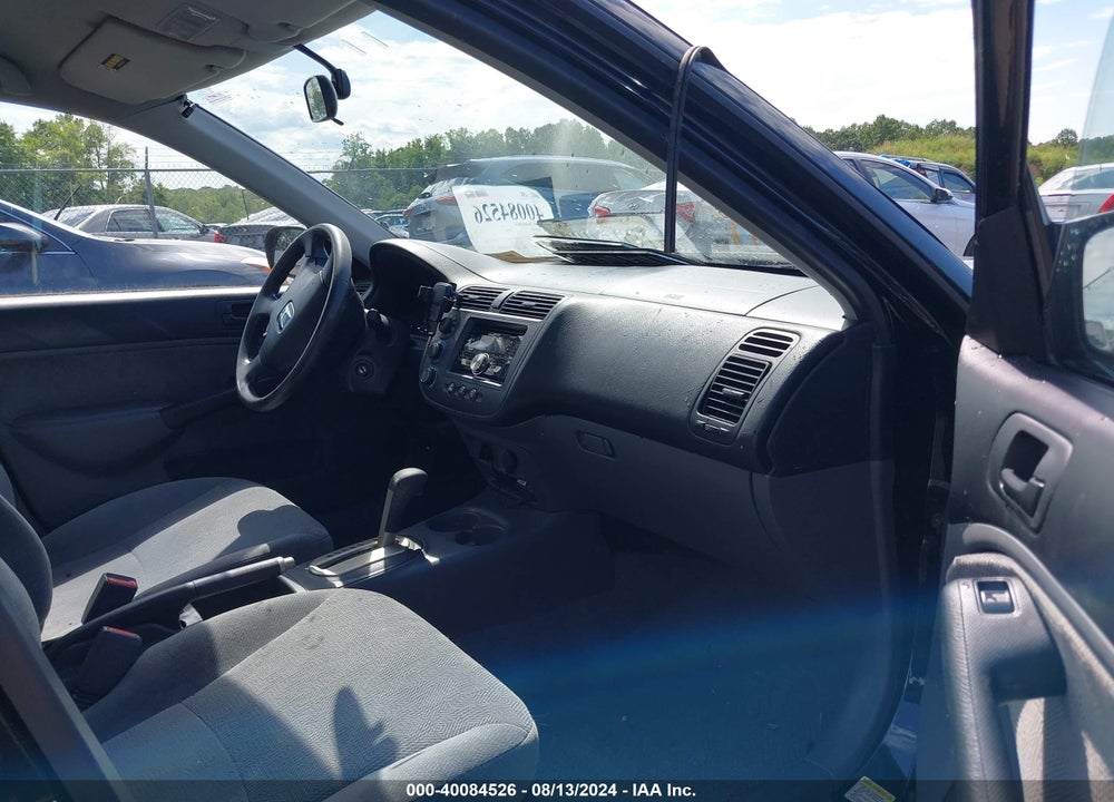 2001 HONDA CIVIC LX VIN: 1HGES16561L004953