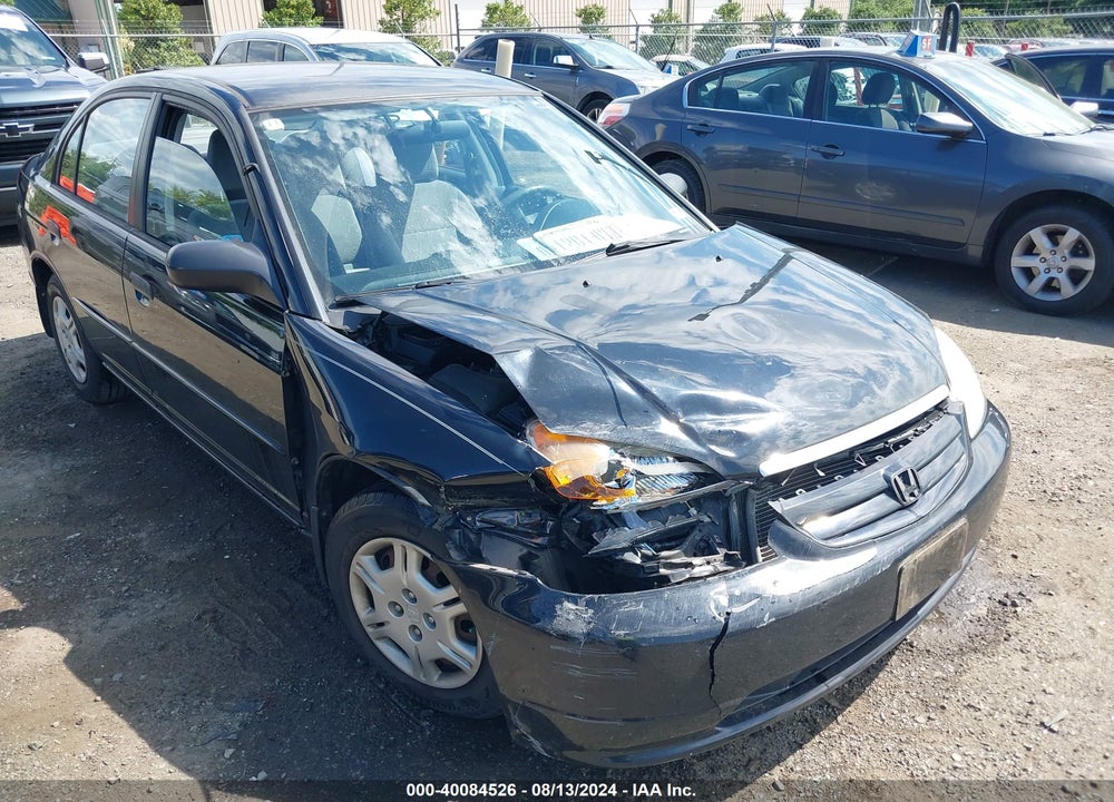 2001 HONDA CIVIC LX VIN: 1HGES16561L004953