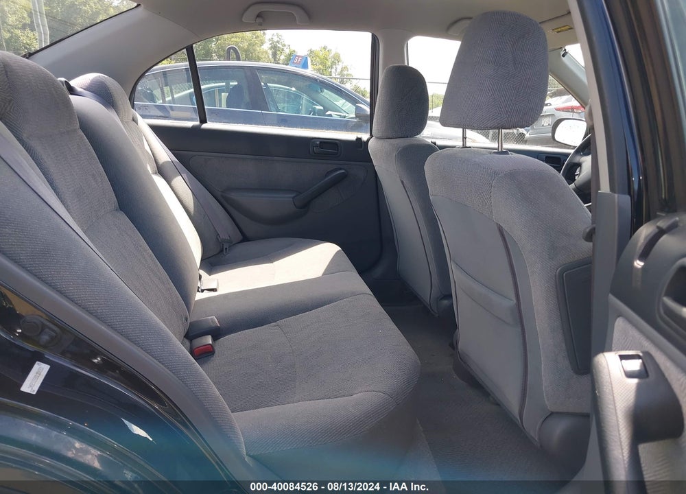 2001 HONDA CIVIC LX VIN: 1HGES16561L004953
