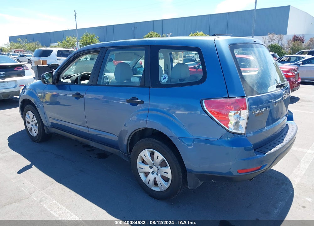 2009 SUBARU FORESTER 2.5X VIN: JF2SH61629H797844