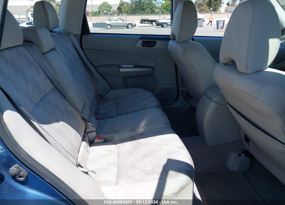2009 SUBARU FORESTER 2.5X VIN: JF2SH61629H797844