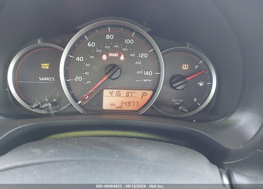 2012 TOYOTA YARIS L VIN: JTDKTUD37CD537733