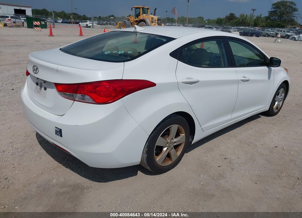 2013 HYUNDAI ELANTRA GLS VIN: 5NPDH4AE7DH266832