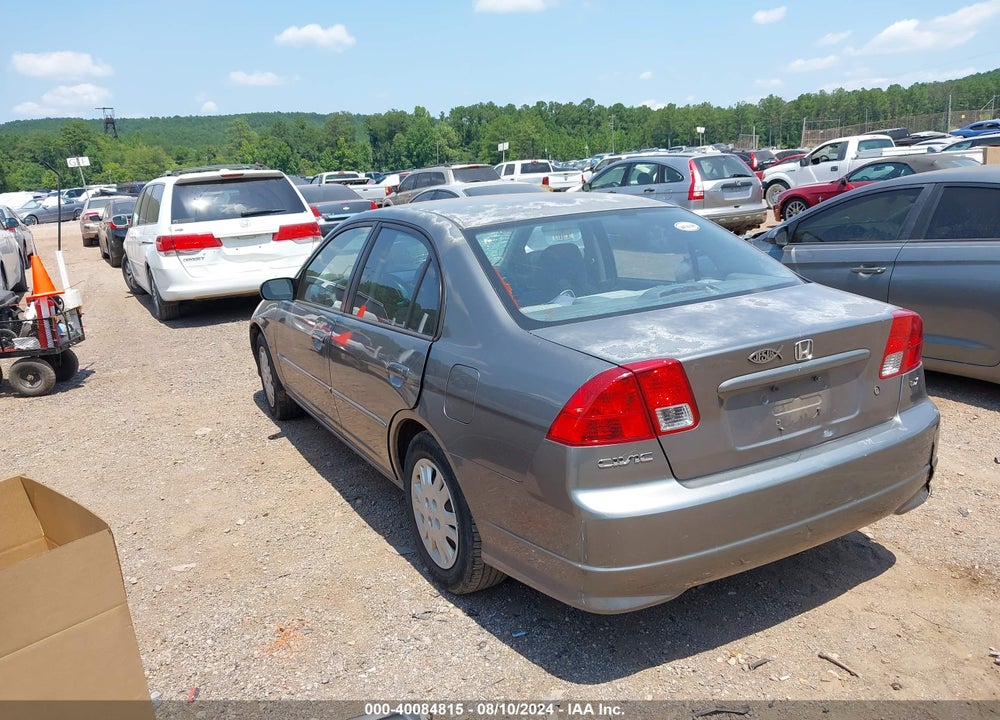 2005 HONDA CIVIC LX VIN: 2HGES16575H582241