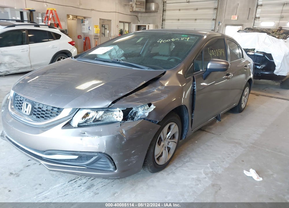 2014 HONDA CIVIC LX VIN: 19XFB2F52EE211444