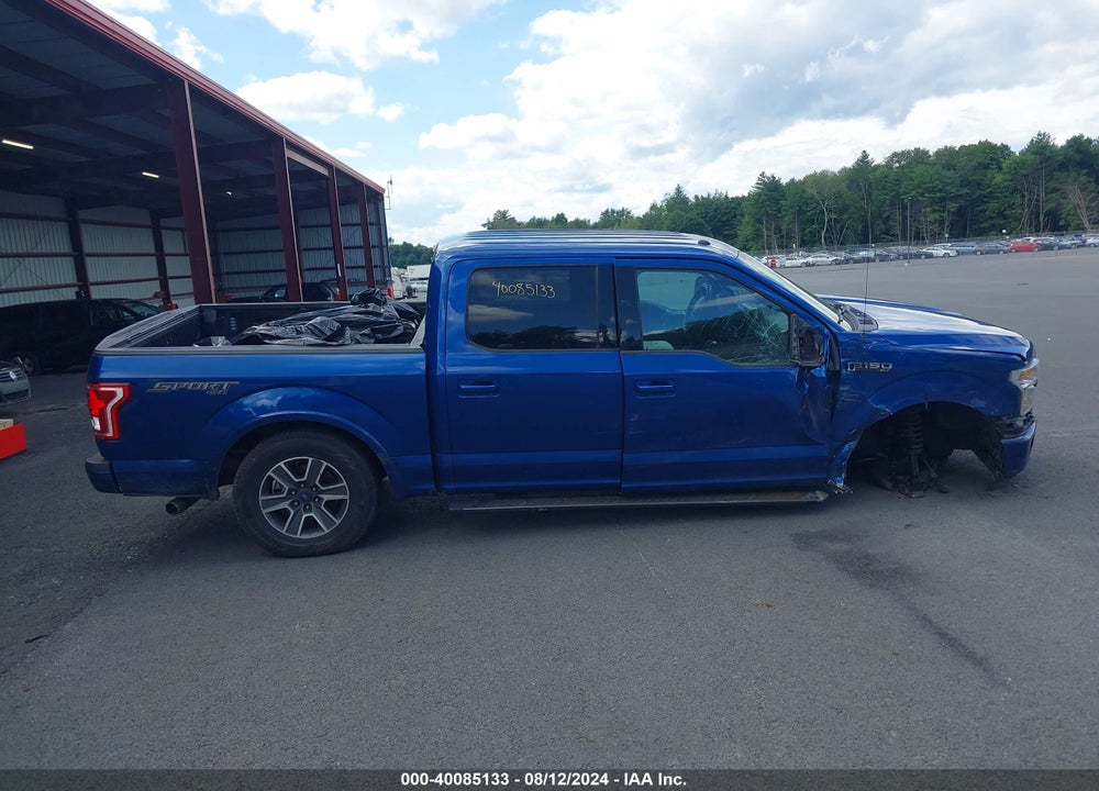 2017 FORD F-150 XLT VIN: 1FTEW1EF9HFB60409