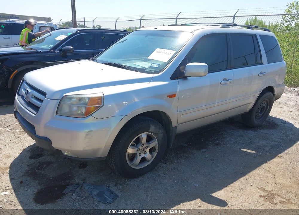 2008 HONDA PILOT EX VIN: 5FNYF28408B000789