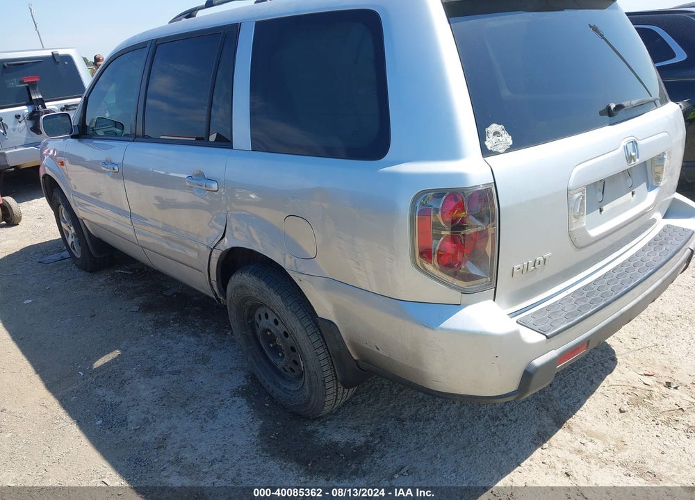 2008 HONDA PILOT EX VIN: 5FNYF28408B000789