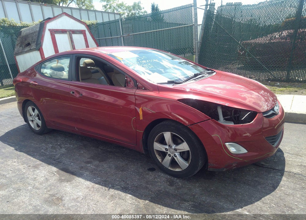 2013 HYUNDAI ELANTRA GLS VIN: 5NPDH4AE3DH206045
