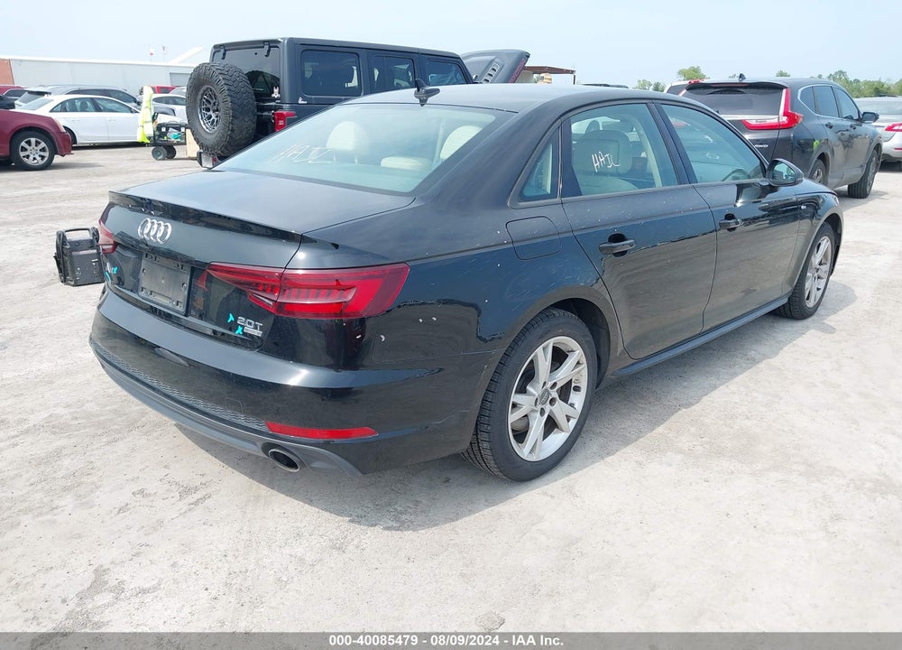 2018 AUDI A4 PREMIUM VIN: WAUKMAF4XJA061846