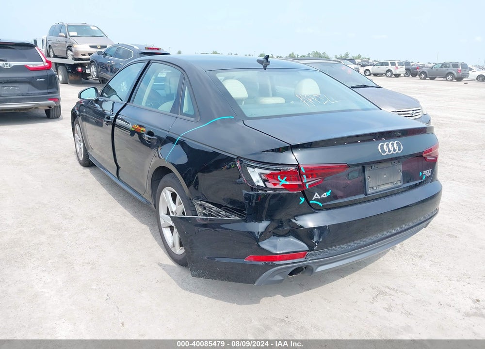 2018 AUDI A4 PREMIUM VIN: WAUKMAF4XJA061846