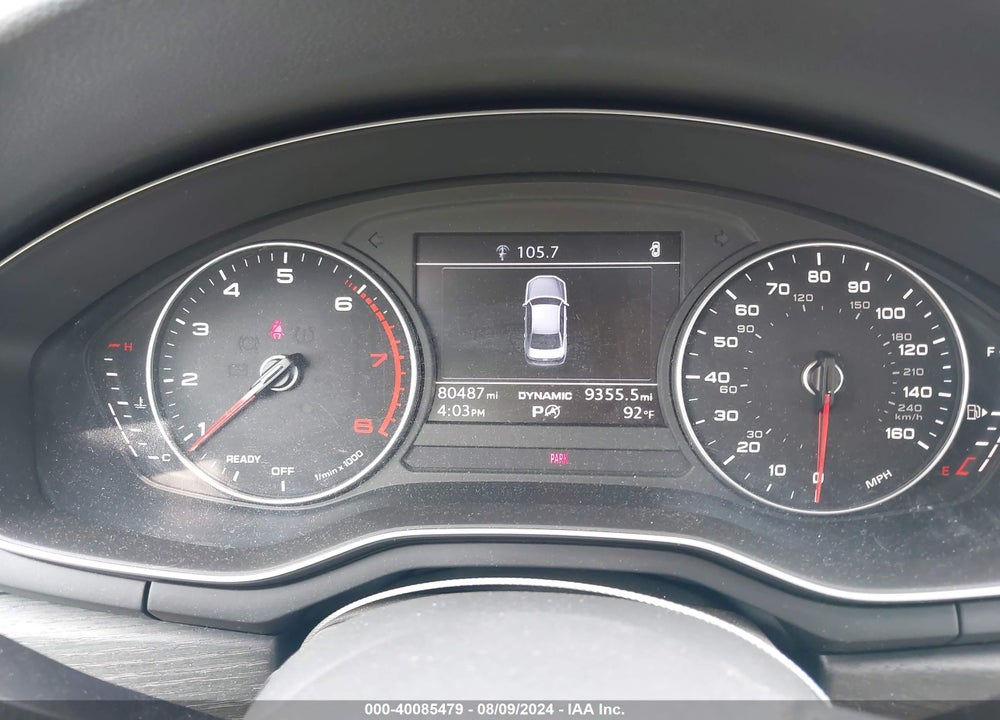 2018 AUDI A4 PREMIUM VIN: WAUKMAF4XJA061846