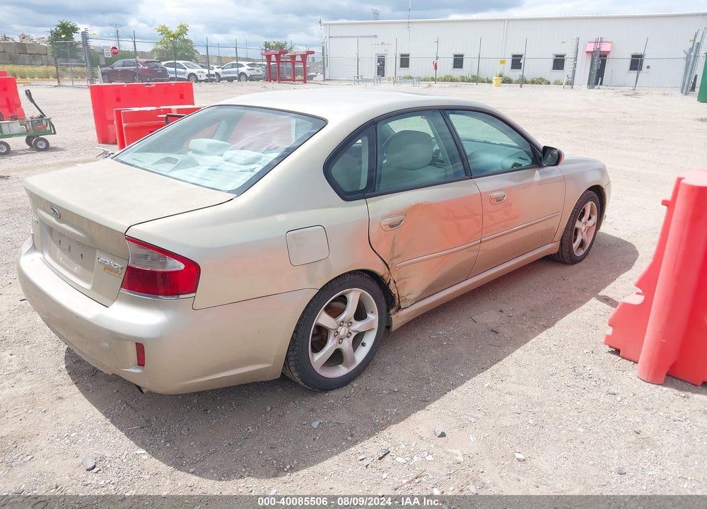 2008 SUBARU LEGACY 2.5I VIN: 4S3BL616787218106