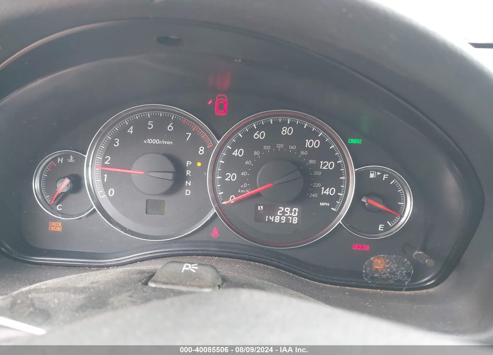 2008 SUBARU LEGACY 2.5I VIN: 4S3BL616787218106