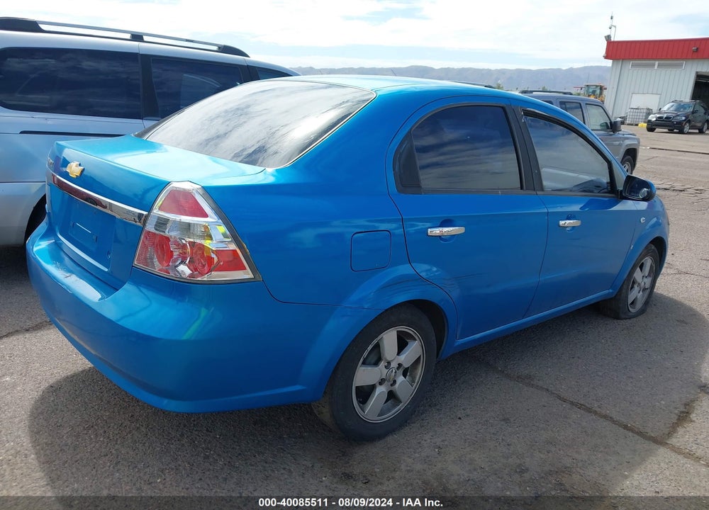 2008 CHEVROLET AVEO LT VIN: KL1TG56648B191561