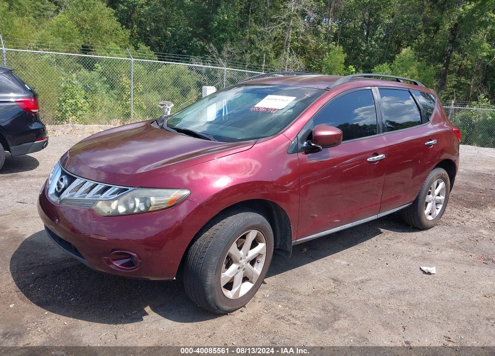 2009 NISSAN MURANO S VIN: JN8AZ18W39W140471