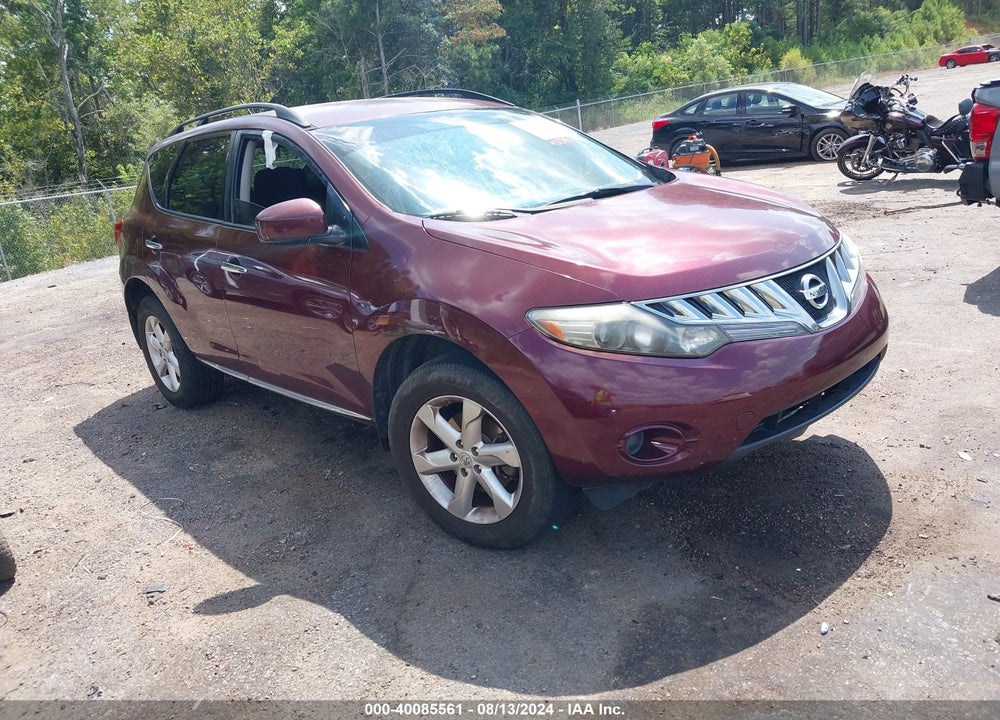 2009 NISSAN MURANO S VIN: JN8AZ18W39W140471