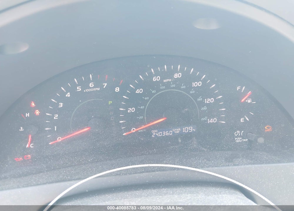 2009 TOYOTA CAMRY LE VIN: 4T1BE46K99U348049