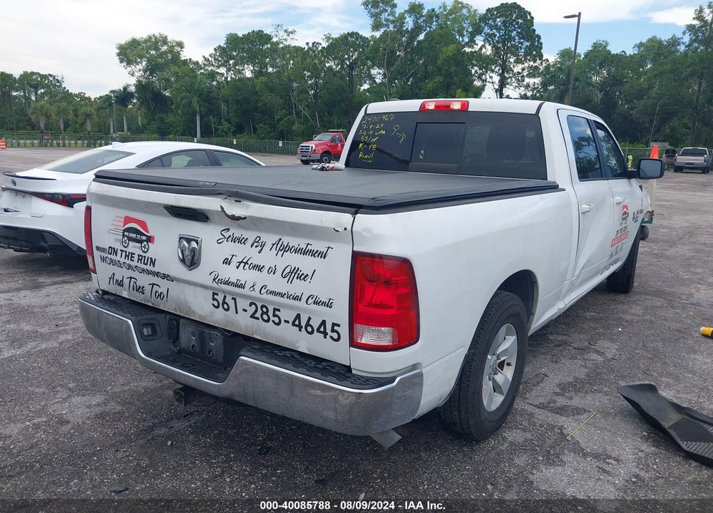 2019 RAM 1500 CLASSIC SLT 4X2 6'4 BOX VIN: 1C6RR6TT6KS693886