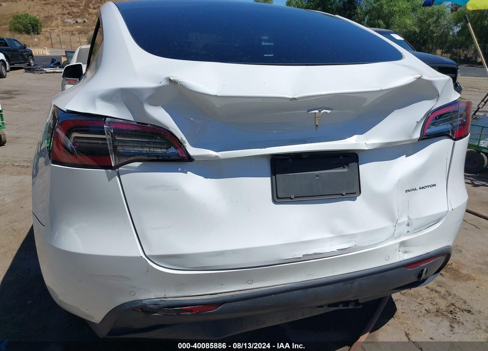 2021 TESLA MODEL Y LONG RANGE DUAL MOTOR ALL-WHEEL DRIVE VIN: 5YJYGAEE4MF191809