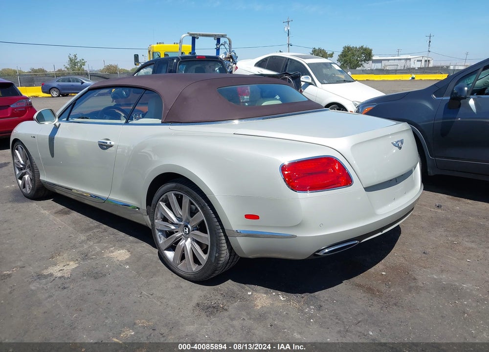 2013 BENTLEY CONTINENTAL GTC VIN: SCBGU3ZA4DC084525
