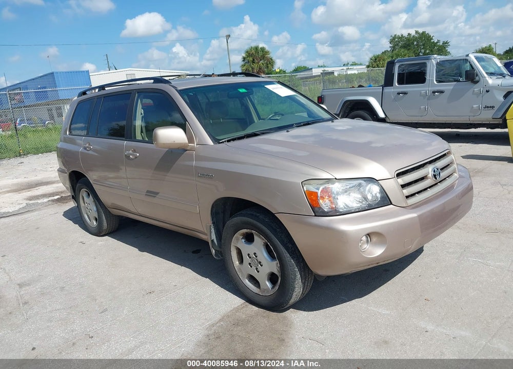 2006 TOYOTA HIGHLANDER VIN: JTEEP21A660137209