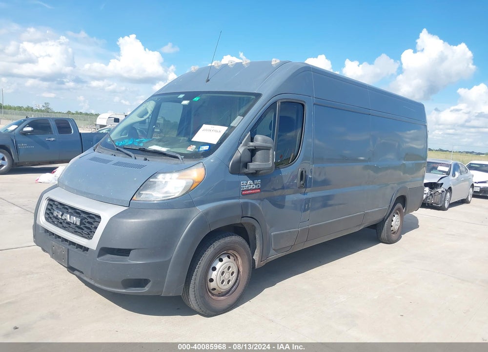 2020 RAM PROMASTER 3500 CARGO VAN HIGH ROOF 159 WB EXT VIN: 3C6URVJG6LE108416