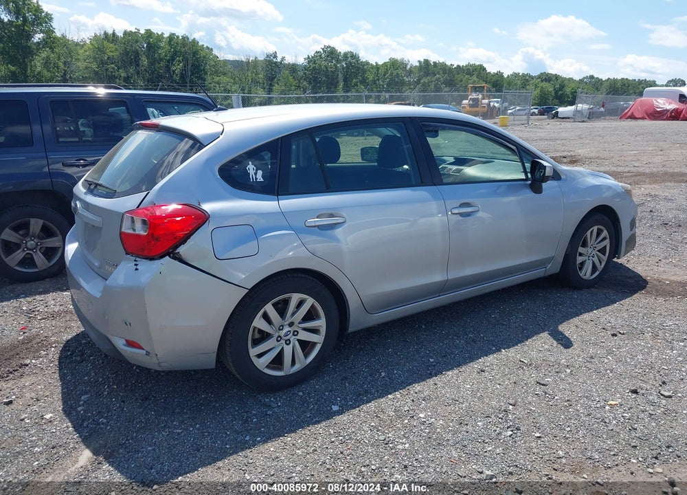 2015 SUBARU IMPREZA 2.0I PREMIUM VIN: JF1GPAC6XF8300113