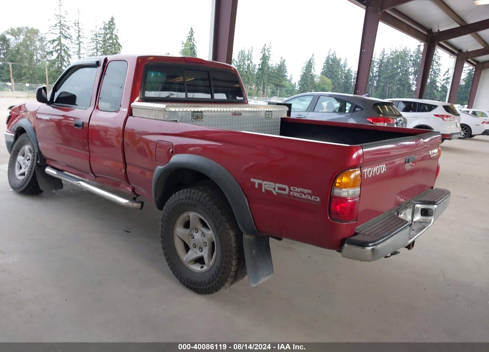 2001 TOYOTA TACOMA PRERUNNER V6 VIN: 5TESN92N11Z874284