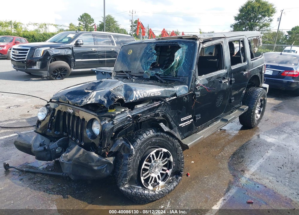 2012 JEEP WRANGLER UNLIMITED SPORT VIN: 1C4BJWDG0CL184830