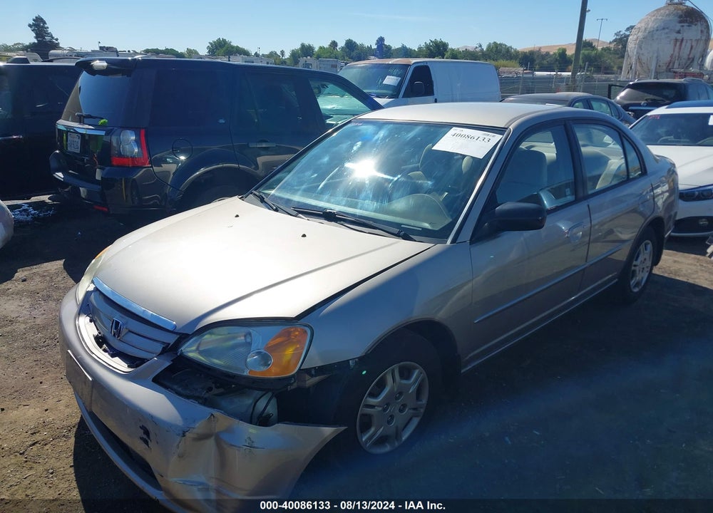 2002 HONDA CIVIC LX VIN: 2HGES16552H555549