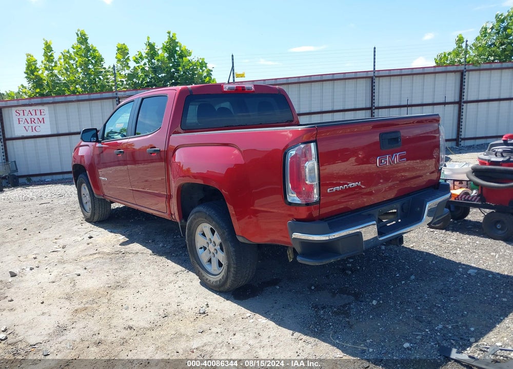 2016 GMC CANYON VIN: 1GTG5BE37G1122101