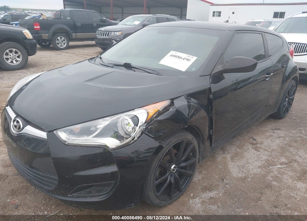 2013 HYUNDAI VELOSTER BASE W/GRAY VIN: KMHTC6AD4DU091082