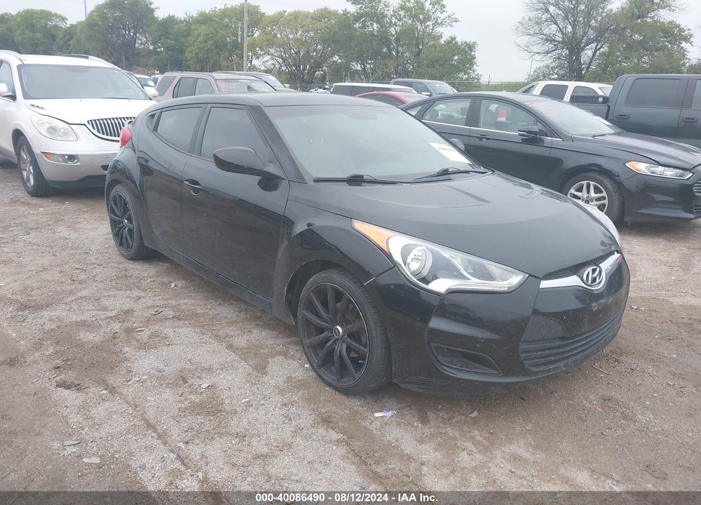 2013 HYUNDAI VELOSTER BASE W/GRAY VIN: KMHTC6AD4DU091082