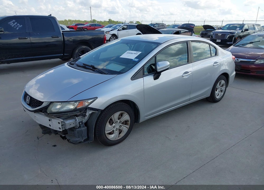 2014 HONDA CIVIC LX VIN: 19XFB2F56EE025793