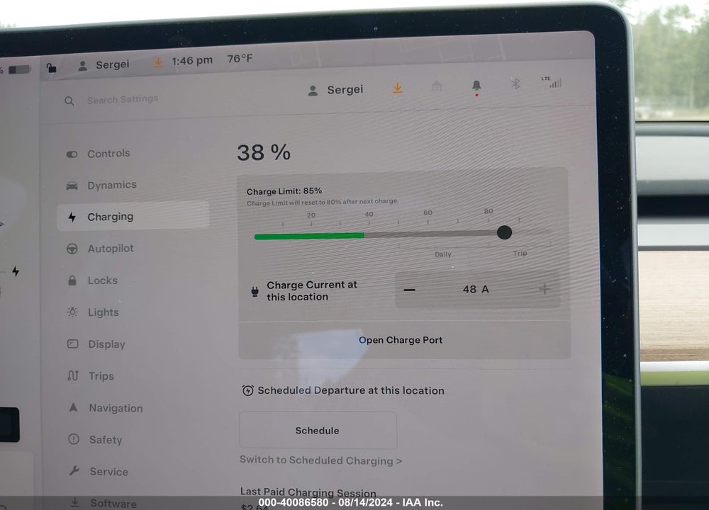 2020 TESLA MODEL Y LONG RANGE DUAL MOTOR ALL-WHEEL DRIVE VIN: 5YJYGDEE5LF009177