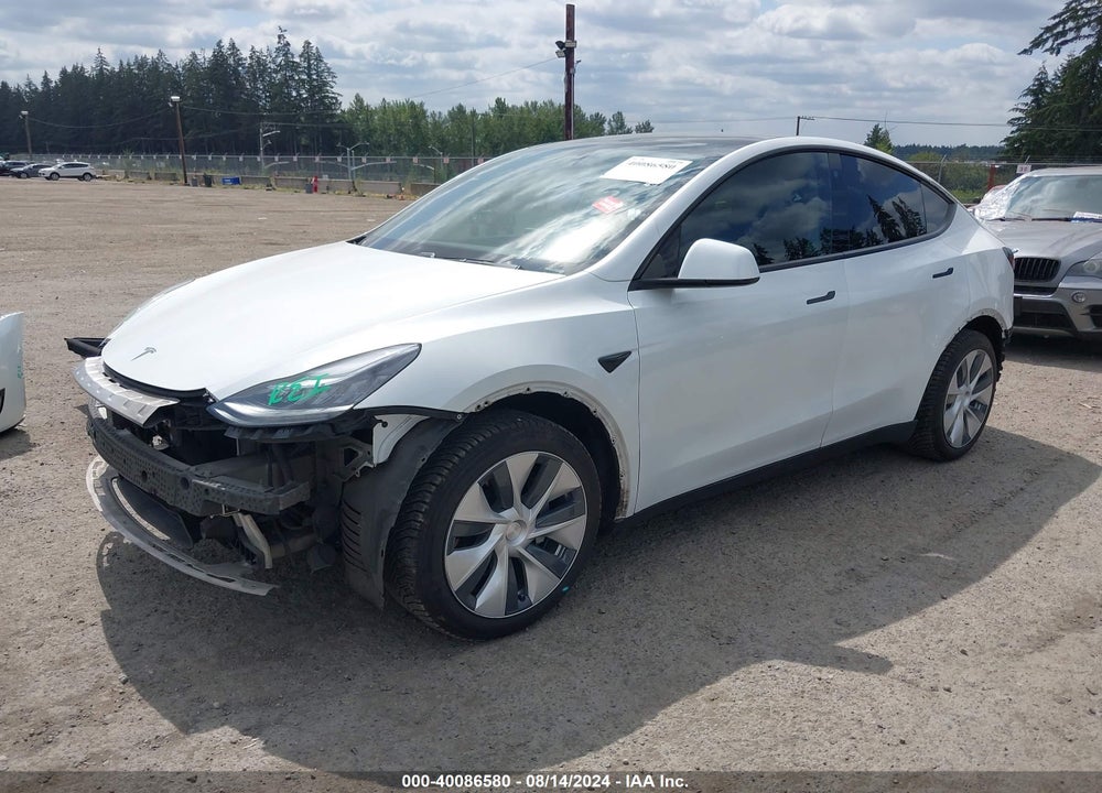 2020 TESLA MODEL Y LONG RANGE DUAL MOTOR ALL-WHEEL DRIVE VIN: 5YJYGDEE5LF009177
