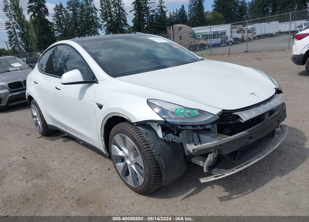 2020 TESLA MODEL Y LONG RANGE DUAL MOTOR ALL-WHEEL DRIVE VIN: 5YJYGDEE5LF009177