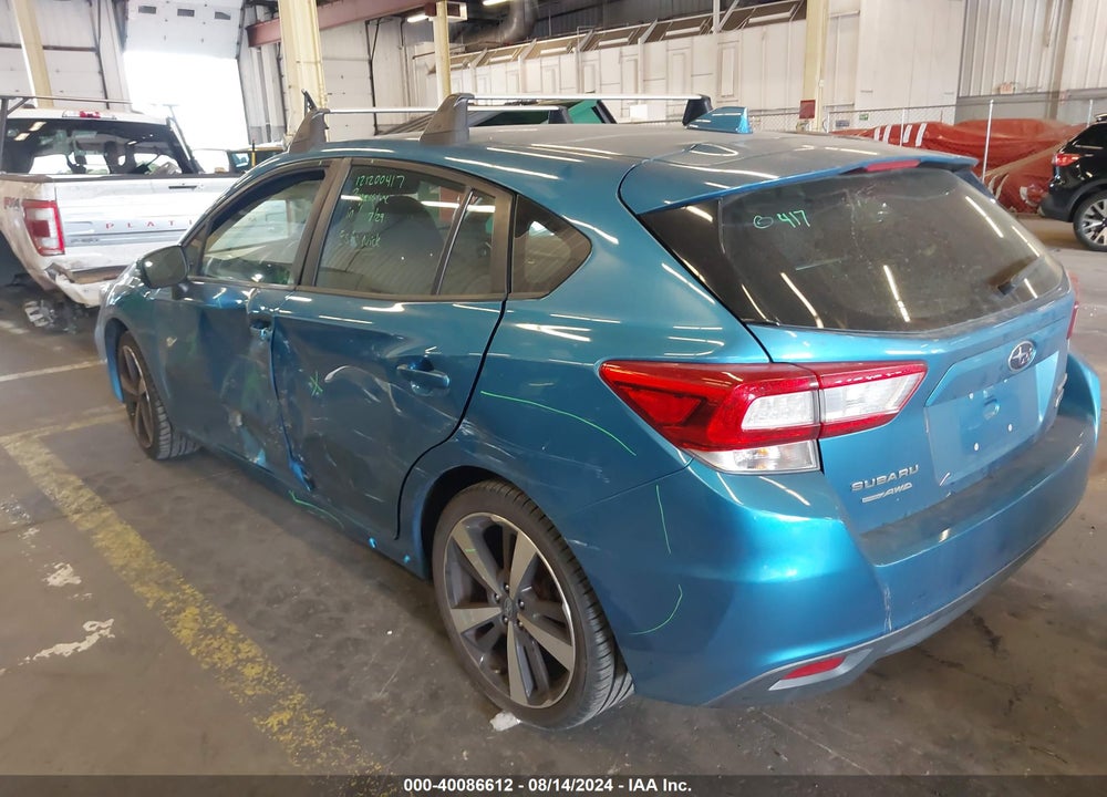 2019 SUBARU IMPREZA 2.0I SPORT VIN: 4S3GTAJ65K1740221