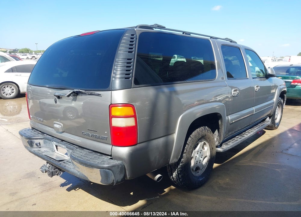 2002 CHEVROLET SUBURBAN 1500 LT VIN: 3GNFK16Z12G216851