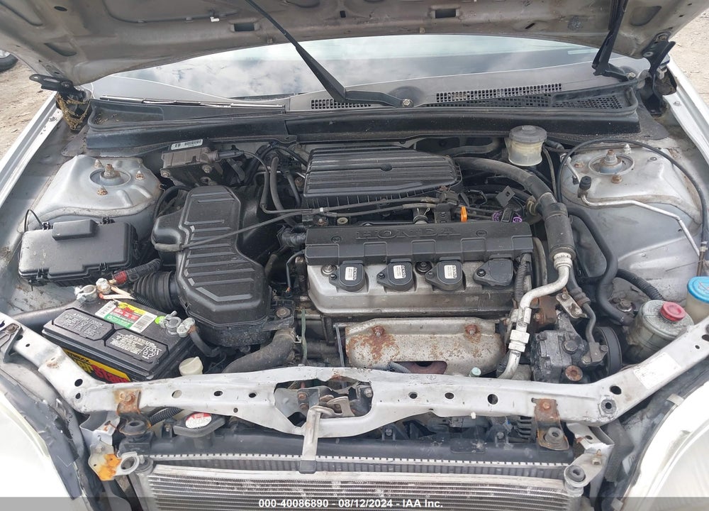 2002 HONDA CIVIC VIN: 1HGEM22562L106163