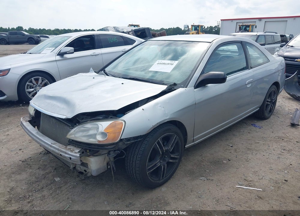 2002 HONDA CIVIC VIN: 1HGEM22562L106163