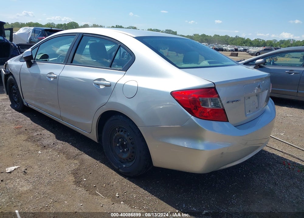 2012 HONDA CIVIC LX VIN: 19XFB2F57CE105570