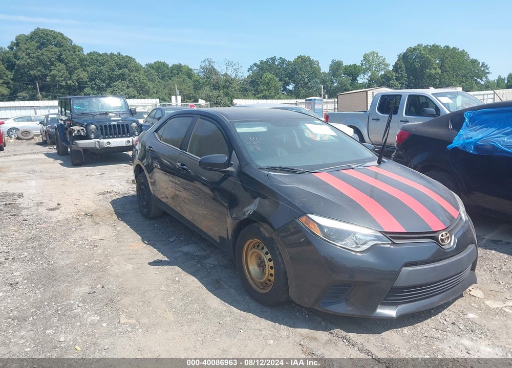 2016 TOYOTA COROLLA L VIN: 2T1BURHE0GC619876
